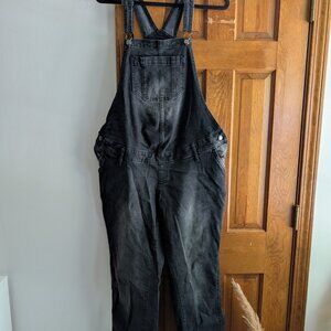 Maternity Black Overalls